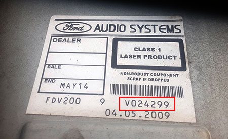 Ford Radio Unlock.