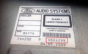 Ford Radio Unlock.