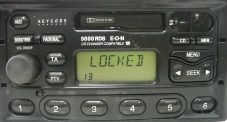 Ford radio locked (LOCKED 13)